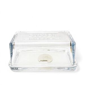 Magnolia Hearth & Hand Target Clear Glass Jumbo Covered Butter Dish
